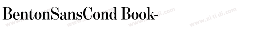 BentonSansCond Book字体转换